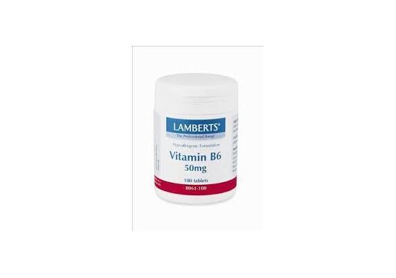 Lamberts Vit B-6 50Mg 100Tabs - Συμπληρώματα Διατροφής στο Dvcare