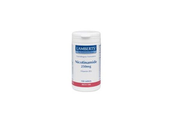 Lamberts Vit Nicotinamide 250Mg 100T - Συμπληρώματα Διατροφής στο Dvcare