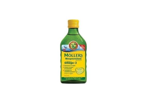 Mollers Cod Liver Oil Μουρουνέλαιο με Φυσική γεύση 250ml - Ιχθυέλαια  στο Dvcare