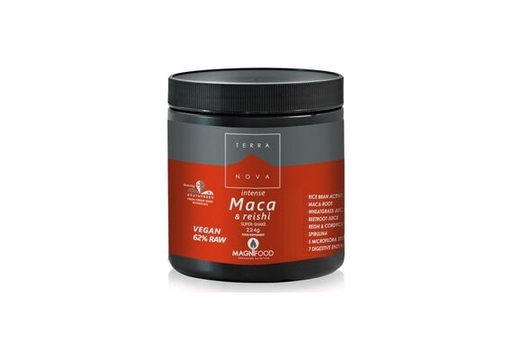 Terranova Intense Maca & Reishi Super Shake Μείγμα Υπερτροφών για Άμεση Ενέργεια 225gr - Αθλητές στο Dvcare