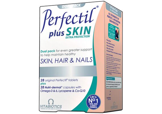 Vitabiotics Perfectil Plus Skins για Υγιή Λαμπερή Επιδερμίδα 60Tabs - Πρόσωπο στο Dvcare