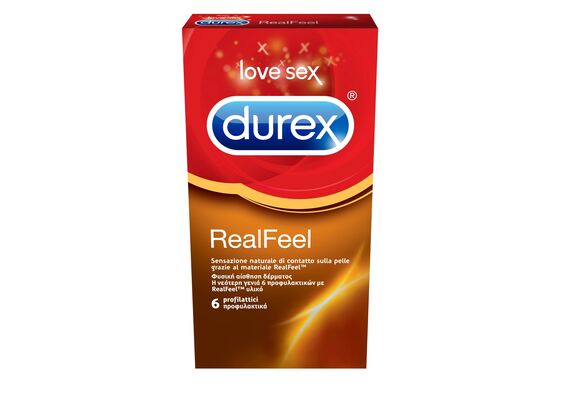 Durex Προφυλακτικά Real Feel 6τμχ - Προφυλακτικά στο Dvcare
