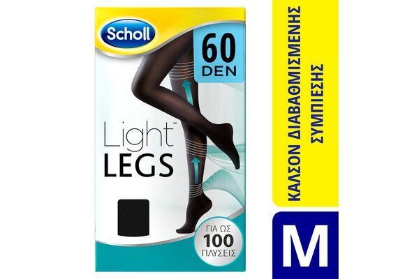 Scholl Καλσόν Διαβαθμισμένης Συμπίεσης Μαύρο 60 DEN Medium - Περιποίηση Ποδιών στο Dvcare