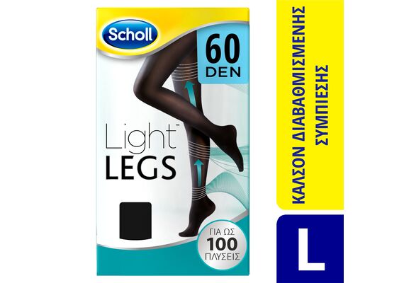 Scholl Καλσόν Διαβαθμισμένης Συμπίεσης Μαύρο 60 DEN Large - Περιποίηση Ποδιών στο Dvcare
