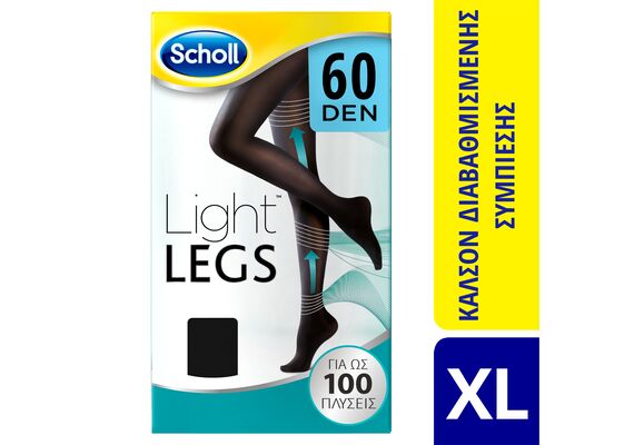 Scholl Καλσόν Διαβαθμισμένης Συμπίεσης Μαύρο 60 DEN Extra Large - Περιποίηση Ποδιών στο Dvcare