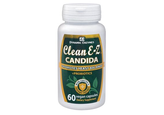 Dynamic Enzymes Clean E-Z Candida  Promotes Yeast Balance + Probiotics 60caps - Ενίσχυση Ανοσοποιητικού στο Dvcare
