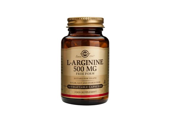 Solgar L-Arginine 500mg 50veg.caps - Βιταμίνες & Μέταλλα στο Dvcare