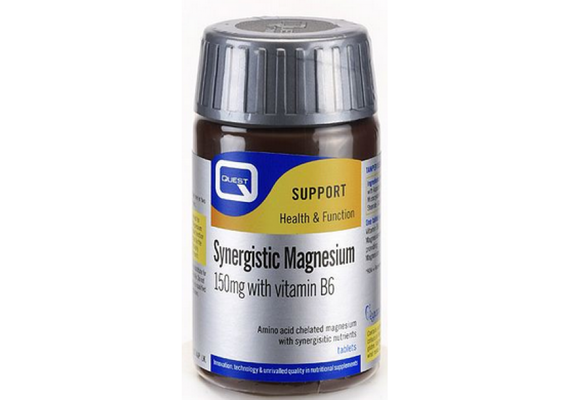 Quest Synergistic Magnesium 150mg Vitamin B6 60caps + 30 Δωρο - Βιταμίνες & Μέταλλα στο Dvcare