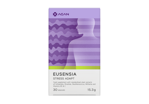 Agan Samcos Eusensia Stress Adapt Συμπλήρωμα για Ρύθμιση και Ισορροπία Κατά του Στρες 30vegicaps - Άγχος & Μελαγχολία στο Dvcare