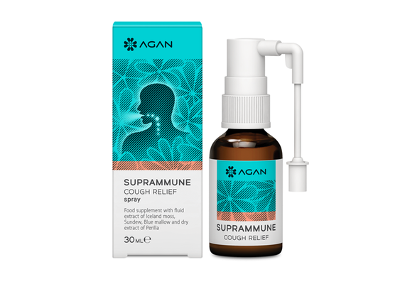 Agan Samcos Suprammune Cough Relief για Φυσική Προστασία και Αντιμετώπιση του Ξηρού και Ερεθιστικού Βήχα 30ml - Σιρόπι για Βήχα στο Dvcare