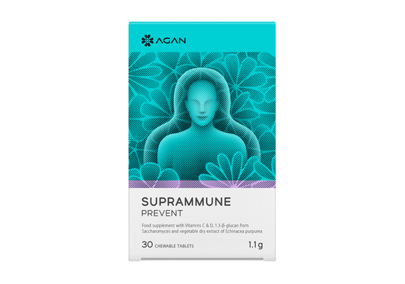 Agan Samcos Suprammune Prevent Για Προστασία και Αντιμετώπιση του Κρυολογήματος της Γρίπης και των Εποχικών Ιώσεων 30μασώμενες tabs - Κρυολόγημα στο Dvcare