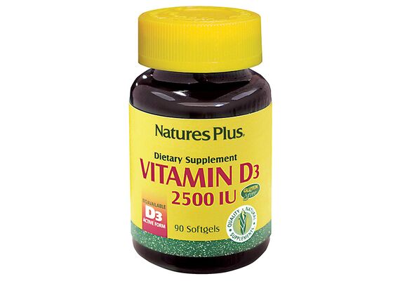 Natures Plus Vitamin D3 5000 IU 60softcaps - Βιταμίνη D στο Dvcare