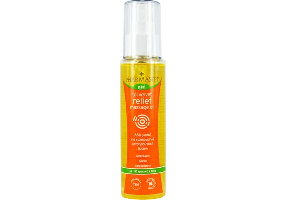Pharmasept Tol Velvet Relief Massage Oil Λάδι Μασάζ για Χαλάρωση & καταπραϋντική δράση 100ml - Έλαια Μασάζ στο Dvcare