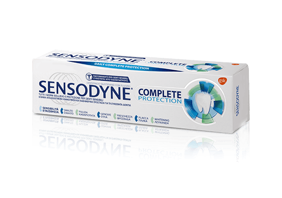 Sensodyne Daily Complete Protection Οδοντόκρεμα Καθημερινής Χρήσης για Ολοκληρωτική Προστασία και Ενάντια στον Πόνο για Ευαίσθητα Δόντια 75ml - Οδοντόκρεμες  στο Dvcare