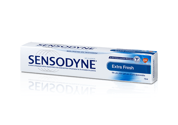 Sensodyne Extra Fresh Καθημερινής Χρήσης Οδοντόκρεμα για Ανακούφιση από τον Πόνο Για Ευαίσθητα Δόντια 75ml - Οδοντόκρεμες  στο Dvcare