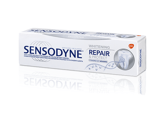 Sensodyne Whitening Repair & Protect Daily Καθημερινής Χρήσης Οδοντόκρεμα για Προστασία και Ανακούφιση από τον Πόνο 75ml - Οδοντόκρεμες  στο Dvcare