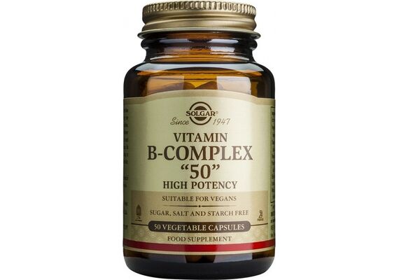 Solgar B-50 Complex Συμπλήρωμα Διατροφής Βιταμίνης B 50cas - Βιταμίνη B στο Dvcare
