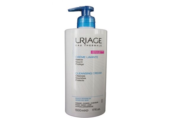 Uriage Eau Thermale Cleansing Cream Κρέμα Καθαρισμού για Πρόσωπο Σώμα Μαλλιά με Ενυδατικό Αποτέλεσμα 500ml - Καθαρισμός - Ντεμακιγιάζ στο Dvcare