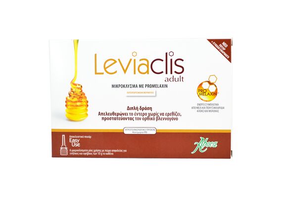 Aboca Leviaclis ADULT Μικροκλύσμα για την Δυσκοιλιότητα  6x10gr - Εναλλακτικές θεραπείες στο Dvcare