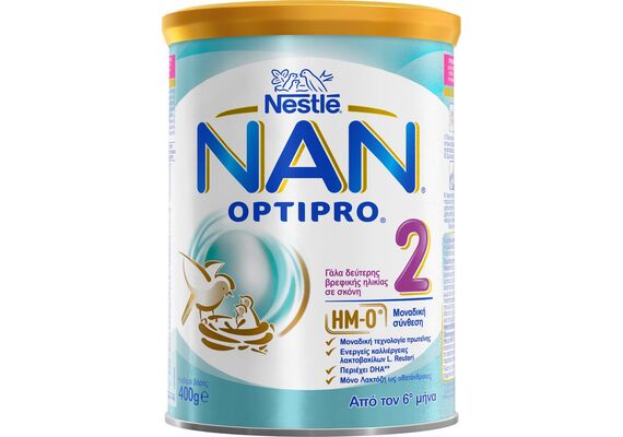 NESTLE NAN Optipro 2 Γάλα Δεύτερης Βρεφικής Ηλικίας Σε Σκόνη Από Τον 6ο Μηνα 400gr - Βρεφικά γάλατα στο Dvcare