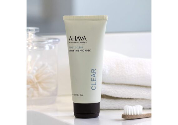 Ahava Time To Clear Purifying Mask Μάσκα Αποτοξινωτικη Που Ενυδατώνει και Καταπραΰνει Όλους Τους Τύπους Δέρματος 100ml - Μάσκες Ομορφιάς στο Dvcare