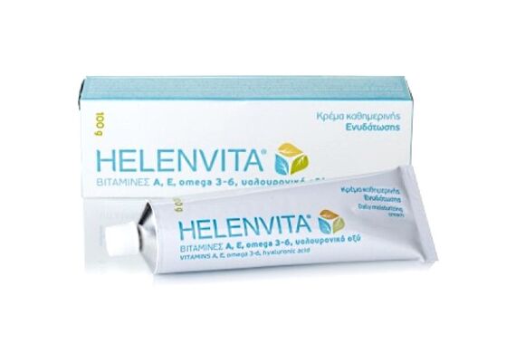 Helenvita Vitamins A,E, Omega 3-6, Hyaluronic Acid Καθημερινή Κρέμα Προσώπου 100gr - Καλλυντικά στο Dvcare