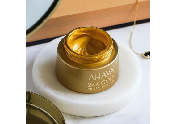 Ahava 24K Gold Mineral Mud Mask Μάσκα Ενυδατική Που Χαρίζει Σφριγηλότητα Και Λάμψη Στο Δέρμα 50ml - Μάσκες Ομορφιάς στο Dvcare