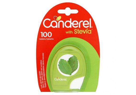 Canderel Με εκχύλισμα Από Stevia 100 Δισκία - Υποκατάστατα Διατροφής στο Dvcare