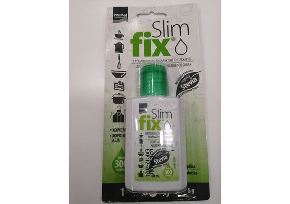 Intermed Slim Fix Γλυκαντικό Υγρό Εναλλακτικό Της Ζάχαρης Με STEVIA - Υποκατάστατα Διατροφής στο Dvcare