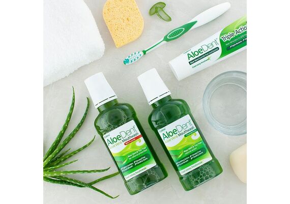 Optima AloeDent Aloe Vera Mouthwash Aloe Vera & Tea Tree Για Φυσική Προστασία - Καλλυντικά στο Dvcare