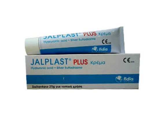Jalplast Plus Κρεμα Hyaluronic Acid + Silver Sulfadiazine Κρέμα Χρήσιμη Για Την Αντιμετώπιση Δερματικών Βλαβών ιδιαίτερα εκείνων με υψηλό κίνδυνο μόλυνσης 100gr - Δερματικές Καταστάσεις στο Dvcare