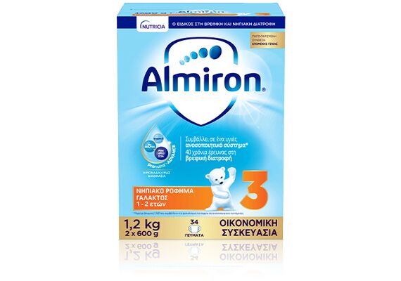 NUTRICIA-ALMIRON 3 Νηπιακό Ρόφημα Γάλακτος 1-2 Ετων 600gr - Βρεφικά γάλατα στο Dvcare