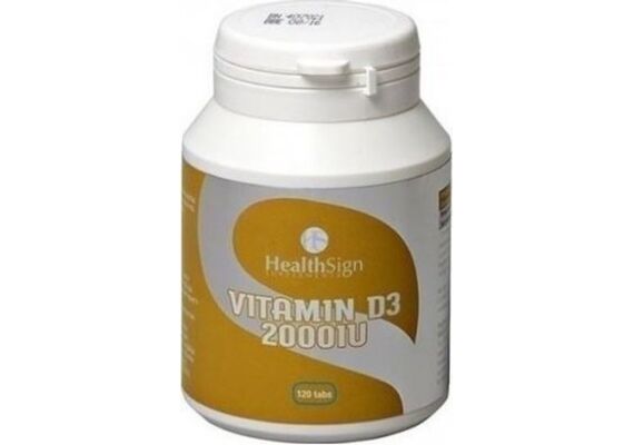 Health Sign Supplements Vitamine D3 2000UI 120 Tabs - Βιταμίνη D στο Dvcare