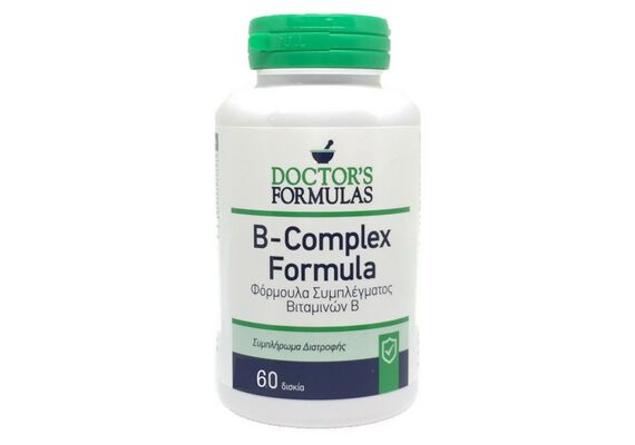 Doctor's Formulas B-COMPLEX Formula Φόρμουλα Συμπλέγματος Βιταμινών Β  60 Δισκία - Άγχος & Μελαγχολία στο Dvcare
