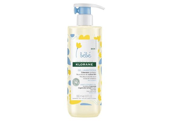 Klorane Bebe Gel Lavant Doux Calendula Παιδικό Απαλό Τζελ Καθαρισμού 500ml - Βρεφική Περιποίηση στο Dvcare