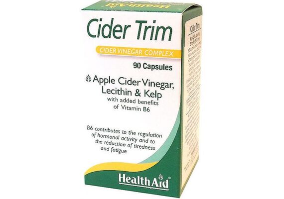 Health Aid Cider Trim Μηλοξυδο, Λεκιθίνη,Βιταμίνη Β6 & Kelp Ειδικός Συνδυασμός Για Όσους Θέλουν Να Χάσουν Βαρους - Χάπια Αδυνατίσματος στο Dvcare