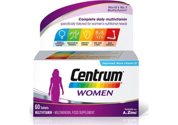 Centrum Women Συμπλήρωμα Διατροφής Με Ειδική Σύνθεση Βιταμινών Και Μεταλλικόν Στοixειων Για Γυναίκες 30 Δισκία - Βιταμίνες & Μέταλλα στο Dvcare