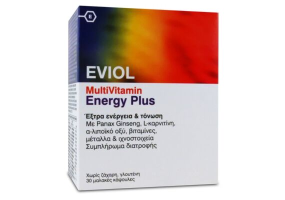 Eviol MultiVitamin Energy Plus 30 Μαλακές Κάψουλες - Βιταμίνες & Μέταλλα στο Dvcare