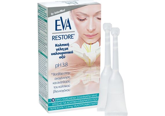 Eva Intermed Restore Vaginal Gel With Hyaluronic Acid Ph 3.8 Για Αναγεννηση Και Αναπλαση Του Κολπικου Βλεννογονου - Ευαίσθητη Περιοχή στο Dvcare