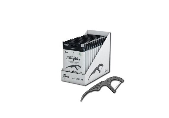 Humble Dental Floss Charcoal Picks- 50- Pcs - Στοματική Υγιεινή στο Dvcare