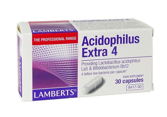 Lamberts Acidophilus Extra 4 30 Caps - Προβιοτικά  στο Dvcare