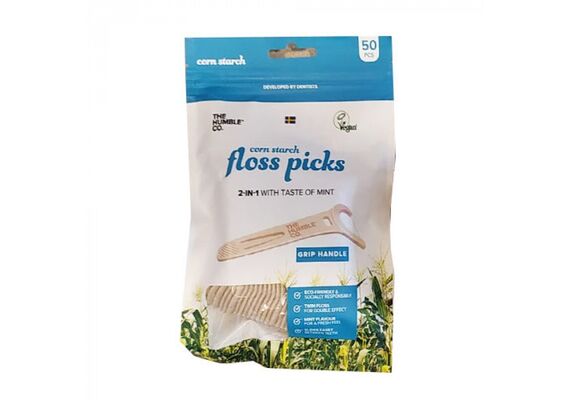 Humble Dental Floss Picks-Grip Handle- 50Pcs - Στοματική Υγιεινή στο Dvcare