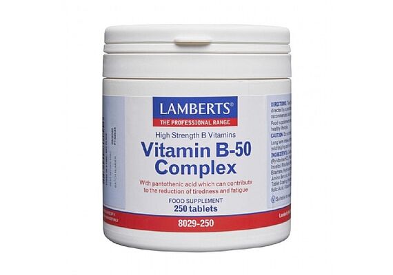 Lamberts Vitamine B-50 Complex 60Tabs - Βιταμίνη B στο Dvcare