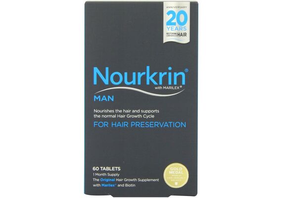 Nourkrin Man Nourishes The Hair And Supports The Normal Hair Grwth Cycle For Hair Preservation 60 tabs - Τριχόπτωση στο Dvcare