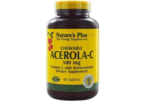 Natures Plus Chewable Acerola-C 500mg - Βιταμίνη C στο Dvcare