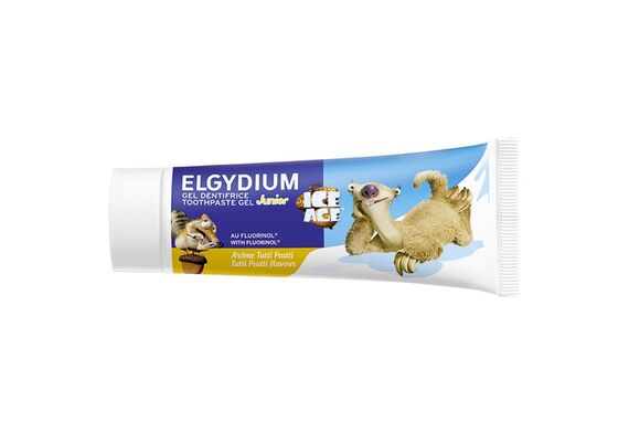 Elgydium Οδοντόπαστα Gel Junior Με Fluorinol 1400ppm Με Γεύση Tutti Frutti Ice Age 50ml - Οδοντόκρεμες  στο Dvcare