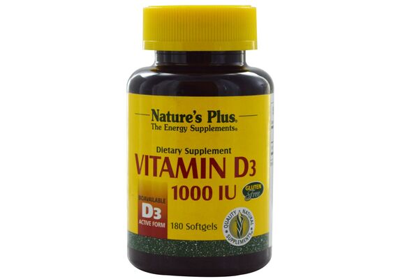 Natures Plus Vitamine D3 25 mcg ( 1000 IU) 180 Softgels - Βιταμίνη D στο Dvcare