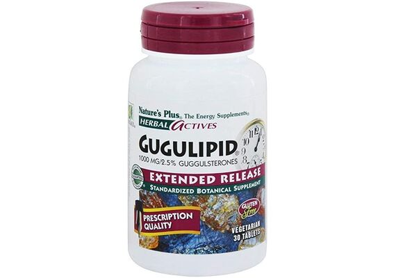 Natures Plus Herbal Active Gugulipid Extended Release Vegetarian 30 Tabs - Συμπληρώματα στο Dvcare