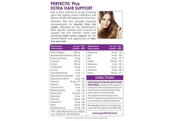 Vitabiotics Plus Hair Extra Support Με Biotιne, Σελήνιο & Ψευδάργυρο Που Συμβάλουν Στη Διατήρηση Της Φυσιολογικής Κατάστασης Σε Μαλλιά Δέρμα Νύχια - Περιποίηση Μαλλιών στο Dvcare