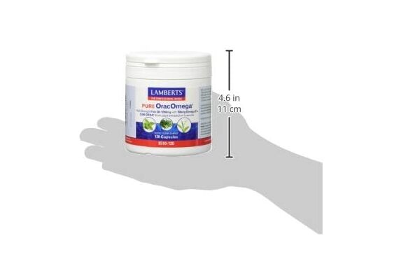Lamberts Pure OracOmega High Strenghth Fish Oil 1200mg With 760mg Omega 3's 2500 Orac ( From Plant Extracts)  Per 2 Caps 120 caps - Συμπληρώματα στο Dvcare